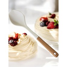 Esmo Home Yenigeldi 2 Adet Kepçe Spatula Çizmez Isıya Dayanıklı,beyaz