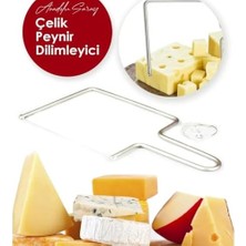 Esmo Home Paslanmaz Çelik Peynir Dilimleyici – Dayanıklı Tel Kesici, Kolay Kullanım, Peynir, Tereyağı ve Tatlı Dilimleme Için Ergonomik Tasarım