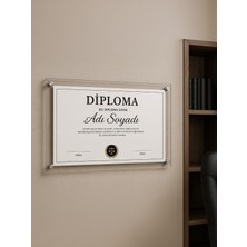 Pina Company A3 Pleksi Duvar Sertifika Çerçevesi – 43X35CM Şeffaf, Vidalı, Diploma & Duyuru Panosu