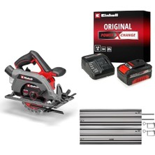 Esmo Home Tp-Cs 18/165 Li Bl - Solo Akülü Daire Testere + 18V 4,0 Ah Pxc Starter Kit, Akü ve Şarj Cihazı + Alüminyum Daire Testere Rayı 2X1000 mm