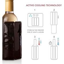 Esmo Home Vacu Vin Aktif Soğutucu Küçük Siyah