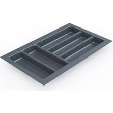 Esmo Home Tify Mutfak Çekmece Içi Kaşıklık 29CM x 48CM (Yanlar ve Boydan 4cm Kesilebilir) Antrasit Gri