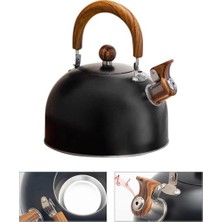 Esmo Home Valkyrie 3l Düdüklü Kettle Su Isıtıcı Çaydanlık Paslanmaz Çelik Yüksek Islıklı Siyah