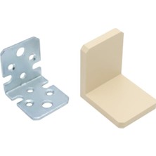 Esmo Home 4 Ad. Ağır Dolap Duvar Montaj Askı Sabitleme Seti Krem- Deprem Mobilya Eşya Sabitleyici Aparat Bej Tek Ebat