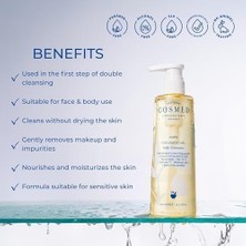 Esmo Home Cosmed Cleansing Oil, Yüz ve Vücut Için Yağ Bazlı Temizleyici, 400 ml