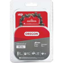 Esmo Home Oregon R34 Advancecut Yedek Testere ve Direk Testere Zinciri, 8 Inç Kılavuz Çubuklar Için, 34 Tahrik Bağlantısı, Pitch: 3/8 "düşük Profil, .43" Ölçer