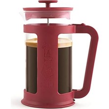 Esmo Home Bialetti - Smart French Press: Yaklaşık 1l Kapasiteli Kahve Hazırlayıcı - Kırmızı Polipropilen Gövde - Bulaşık Makinesinde Yıkanabilen Borosilikat Cam Sürahi - Paslanmaz Çelik Filtre Sistemi