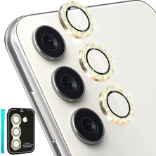 Esmo Home (6163) Gold 8 Parça Kamera Lens Koruyucu Cam Kamera Koruma Galaxy A24 / A34 / A14 / ile Uyumlu