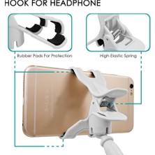 Esmo Home Telefon Tutucu 360 Derece Haraket Edebilen Kelepçeli Montaj, Esnek Kollu Telefon Tutucu, Yatak Odası Masaüstü Ofis Kütüphane Mutfak Kolay Kurulum Esnek ve Güçlü Çok Amaçlı Evrensel Telefon Tutucu