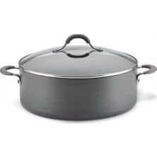 Esmo Home Circulon 24 cm Cam Kapaklı Sığ Tencere