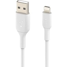 Esmo Home Örgülü Lightning Kablosu (, Ipad, 'lar Için Boost Charge Lightning - USB Kablosu) Mfi Sertifikalı Şarj Kablosu, Örgülü Lightning Kablosu (2 M, Beyaz)