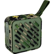 Esmo Home Taşınabilir Bluetooth V5.2 Kablosuz Hoparlör | Hi-Fi Güçlü Ses | Tf Kart USB Aux Destekli | Type-C Şarjlı 1200MAH Mini Speaker, SK-682 (Yeşil)