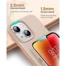 Esmo Home Happy 14 Kılıf 6.1’ Içi Kadife Lansman Silikon Kılıf Şok Emici Full Kasa Koruma Sağlayan Kılıf - Silicone Compatible With 14 6.1 Inch Gel Rubber Full Body Protection Cover Drop Protection Pudra