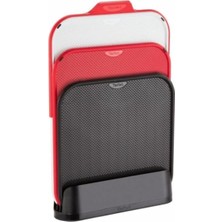 Esmo Home Tefal Kırmızı Ingenio Kesme Tahtası 4'lü Set