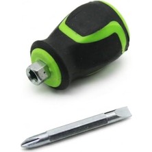 Esmo Home Genel 2'si 1 Arada Çift Taraflı Mini Tornavida Ucu, Yıldız ve Düz, Turuncu, Çelik, 5 Cm, Tak-Çıkar