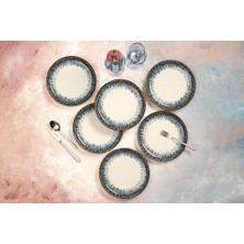 Esmo Home Porland Re-Gen Ontario 6 Kişilik Düz Tabak Seti 21CM