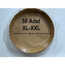 Esmo Home Baker Home Airfryer Pişirme Kağıdı Air Fryer Yağsız Pişirme Kağıdı Airfryer Markalarının Tüm Modelleri ile Uyumlu Büyük Boy 50 Adet-20 cm (Xl-Xxl)