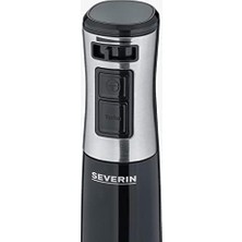 Esmo Home Severın Sm 3771 Püre Yapmak ve Parçalamak Için El Mikseri, Kademesiz Hız Ayarlı Mikser, Çıkarılabilir Püre Blenderi, 600 W, Siyah/fırçalanmış Paslanmaz Çelik