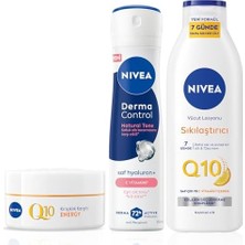 Esmo Home Kadın Sprey Deodorant Derma Control Natural Tone 150ML,Q10 Sıkılaştırıcı LOSYON400ML ve Gündüz Kremi