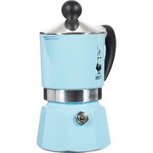 Esmo Home Bialetti 5041 Rainbow Espresso Pişirici, Alüminyum, Açık Mavi, 1 Fincan