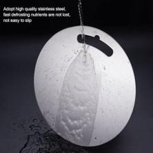 Esmo Home Kyrotech Yuvarlak Paslanmaz Çelik Kesme Tahtası Mutfak Piknik Için Inox 304 Kalite Antibakteriyel Küf Tutmaz Kolay Temizlenir Et Sebze Meyve Doğrama Tahtası Kesme Matı 25 cm