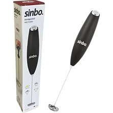 Esmo Home Sinbo Elektrikli Süt Köpürtücü, Pilli Mini Mikser, Paslanmaz Çelik Çırpıcı Uçlu, Siyah STO-6723