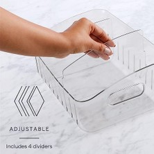 Esmo Home Youcopia Freezeup Dondurucu Kutusu 30.5 Cm, Bpa Içermeyen Buzdolabı Düzenleyici, Ayarlanabilir Bölücüler