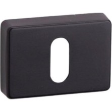 Esmo Home RO15 Kapı Kolu Rozeti Oda Siyah Renk Tek Ebat RRO15N Al6