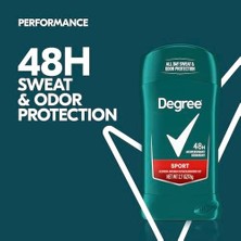 Esmo Home Degree Erkek Orijinal Terlemeyi Önleyici Deodorant 48 Saat Koku Koruması Spor Erkek Deodorant Çubuk 2,7 Oz (Ambalaj Değişebilir)