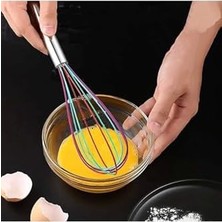 Esmo Home Yenigeldi 1 Adet Renkli Silikon Yapışmaz Çırpıcı Pratik Yumurta Çırpıcı Yemek Pişirmek Için (29 Cm),