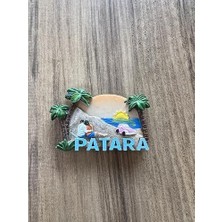 Esmo Home Dekoratif Plaj Temalı Buzdolabı Magneti, Palmiye Ağaçları ve Turkuaz Yazı ile Süslenmiş, El Yapımı