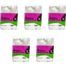Esmo Home Naksan Arma Şeffaf Naylon 4 Lük 28X45 Cm. Bakkaliye Poşeti Torbası - 1 Kg. - Ort. 115 Adet - 5 Paket