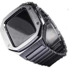 Esmo Home Undeplus 44MM ile Uyumlu Kordon Swatch Tarzı Paslanmaz Baklalı Metal Kasa Kordon