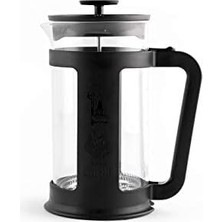 Esmo Home Bialetti - Smart French Press: Yaklaşık 1l Kapasiteli Kahve Hazırlayıcı - Siyah Polipropilen Gövde - Bulaşık Makinesinde Yıkanabilen Borosilikat Cam Sürahi - Paslanmaz Çelik Filtre Sistemi