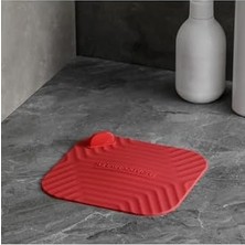 Esmo Home Siyah Renk Kare Kötü Koku Önleyici Silikon Mat Banyo Mutfak Lavabo Balkon Gider Tıpası Kapağı
