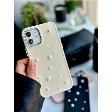 Esmo Home 12 ve 12 Pro Uyumlu Pearl Tasarım Oyuncaklı Esnek Silikon Kılıf - Krempearl
