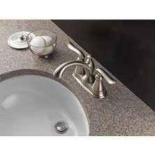 Esmo Home Musluk 2594-SSMPU-DST Two Handle Lavatory Musluk, Paslanmaz By Musluk