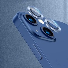 Esmo Home 13 Mini ile Uyumlu Kamera Lens Koruyucu Çerçeveli Koruyucu Cl-07 Mavi