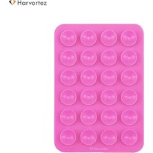 Esmo Home Güçlü Yapışkanlı Silikon Vantuzlu Telefon Tutucu – Kılıf Arkasına Yapışan Telefon Tutucu, Octo, ve Cihazlarla Uyumlu, Selfie ve Video Için Eller Serbest Kullanım - Pembe