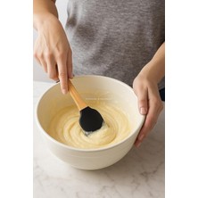 Esmo Home Busstier 5’li Silikon Spatula Seti Bambu Saplı Mutfak Gereçleri Isıya Dayanıklı Yapışmaz Hamur Karıştırıcı Pasta Fırçası Kaşık Spatula Seti Kolay Temizlenen Sağlıklı Pişirme Araçları (Siyah)