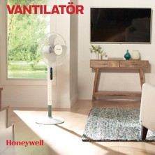 Esmo Home Honeywell Advanced Quietset HSF600 Ayaklı Vantilatör, 5 Hız Ayarı, Zamanlayıcı Fonksiyonu, 70 Derece Salınım, Yükseklik, Uzaktan Kumandalı - Beyaz