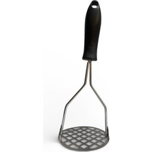 Esmo Home Paslanmaz Çelik Patates Ezme Aparatı, Haşlanmış Ürünler Için Püre Ezme Aleti, Siyah Saplı