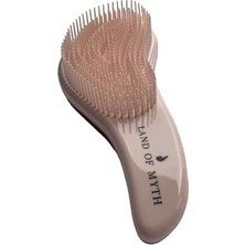 Esmo Home Land Of Myth - LOM1010 Curved Detangler, Yetişkin & Çocuklar Için Kavisli Dolaşık Saç Açma ve Düğüm Çözücü Tarak & Fırça, Islak, Kuru, Düz, Kıvırcık Saçlar Için (Rose)