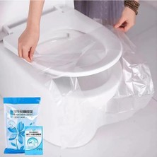 Esmo Home 50 Adet Tek Kullanımlık Su Geçirmez Klozet Kapağı Örtüsü – Antibakteriyel Tuvalet Kılıfı, Seyahat, Avm, Otel, Kamp ve Dış Mekan Kullanımı Için Hijyenik Koruyucu Koltuk Pedi