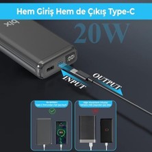 Esmo Home Bix BXPB204 20000MAH Usb-A 22.5W ve Type-C Pd 20W Çift Çıkışlı LED Ekranlı Powerbank Siyah