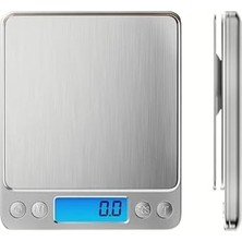 Esmo Home Usin 3kg/0.1gr A Kalite Çelik Hassas Elektronik Dijital Kuyumcu Eczane Aktar Mutfak Terazisi-Tartısı