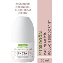 Esmo Home INCIA%100 Doğal Roll On Deodorant Kadınlar Için Ter Kokusu Önleyici Lekesiz 50 ml