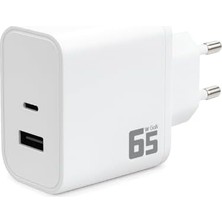 Esmo Home Redline 65W Gan Type-C + Usb-A Sarj Adaptörü