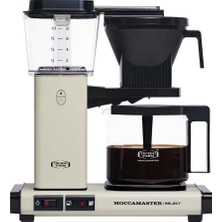 Esmo Home Moccamaster Select Filtre Kahve Makinesi Cam Potlu, 1.25 L Kapasite, Kırık Beyaz, 1520W