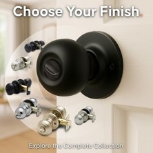 Esmo Home BK2020SS-3 Top Topuz Geçiş Işlevi 3 Topuz Çoklu Paket, Paslanmaz Kaplama